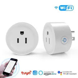 Tuya Smart Wifi Plug US UK JP Standard Wireless Outlet Remote Control Smart Home Appliances Work With Alexa Google Home