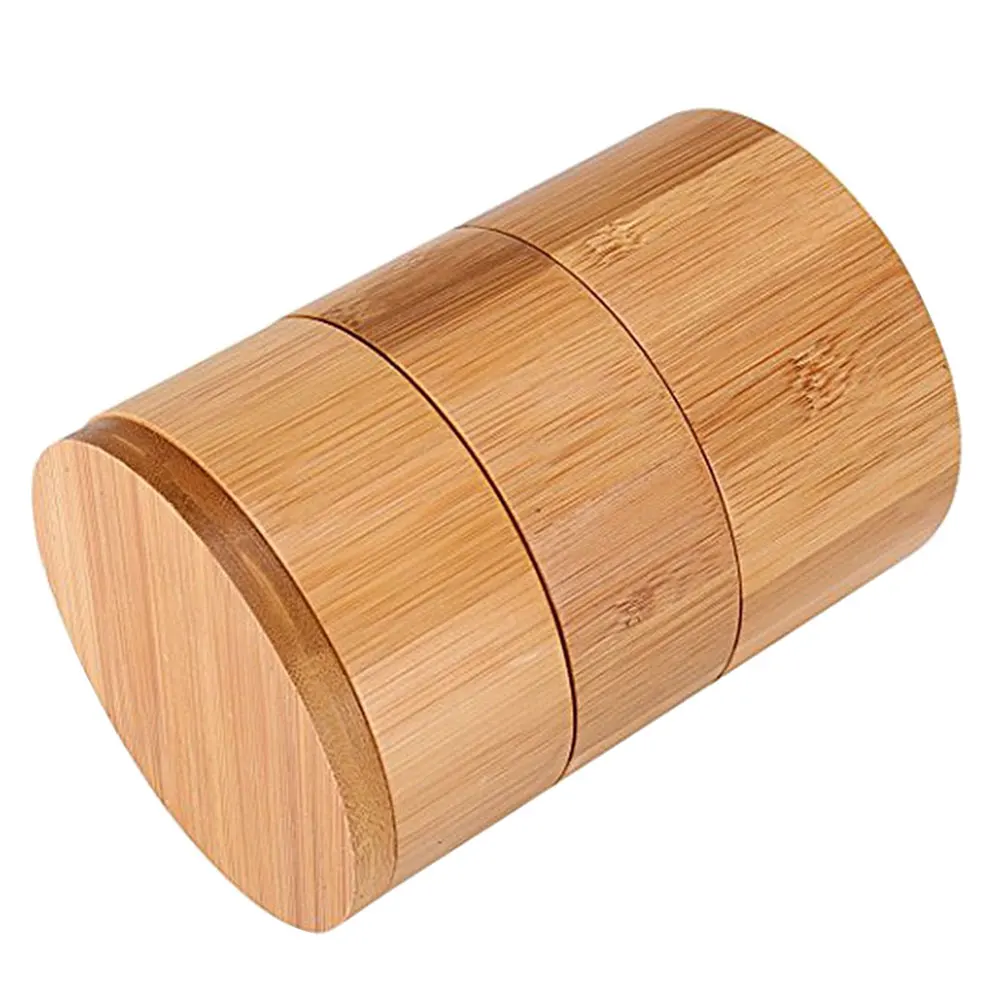 

Automatic Bamboo Condiment Dispenser Container Sugar with Containers Lids for Table