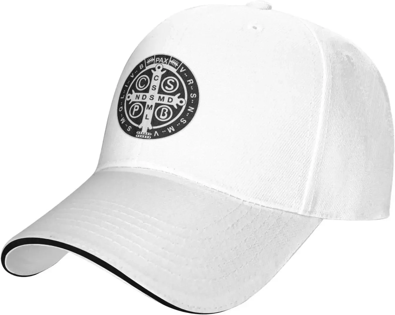 

Медаль Святого Бенедикта, кепка Snapback с крестом, повседневная регулируемая бейсболка, женская спортивная кепка