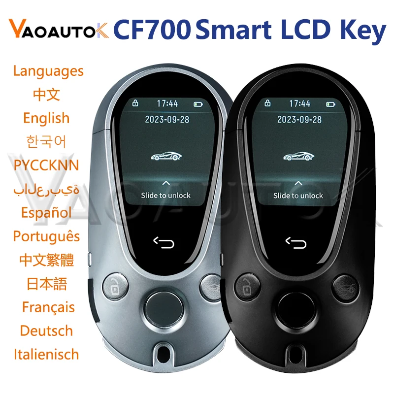 CF700 Universal Modified Auto Smart Remote LCD Key For Benz/Toyota/Hyundai/BMW/VW Car Smart LCD Screen Key Fob Car Keyless Go