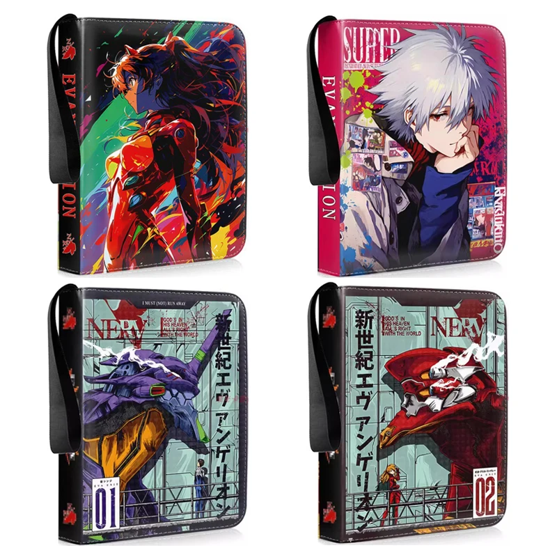 

Коллекционный альбом для карточек EVA (400/900 шт.) по мотивам Neon Genesis Evangelion, папка-файл на молнии, держатель для аниме-карточек, игрушка, подарок