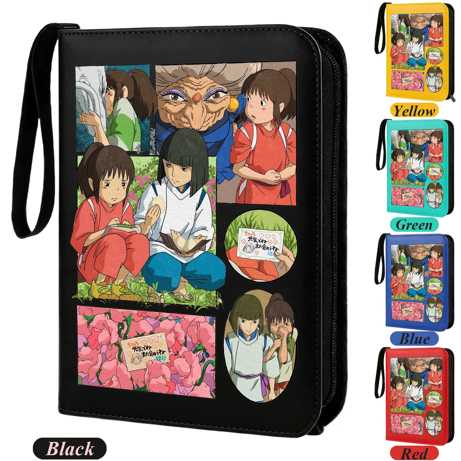 

400pcs Japan Anime Zipper Photo Album Card Storage Book Display Large Holder Binder Collection Folder Card Sleeves Protector