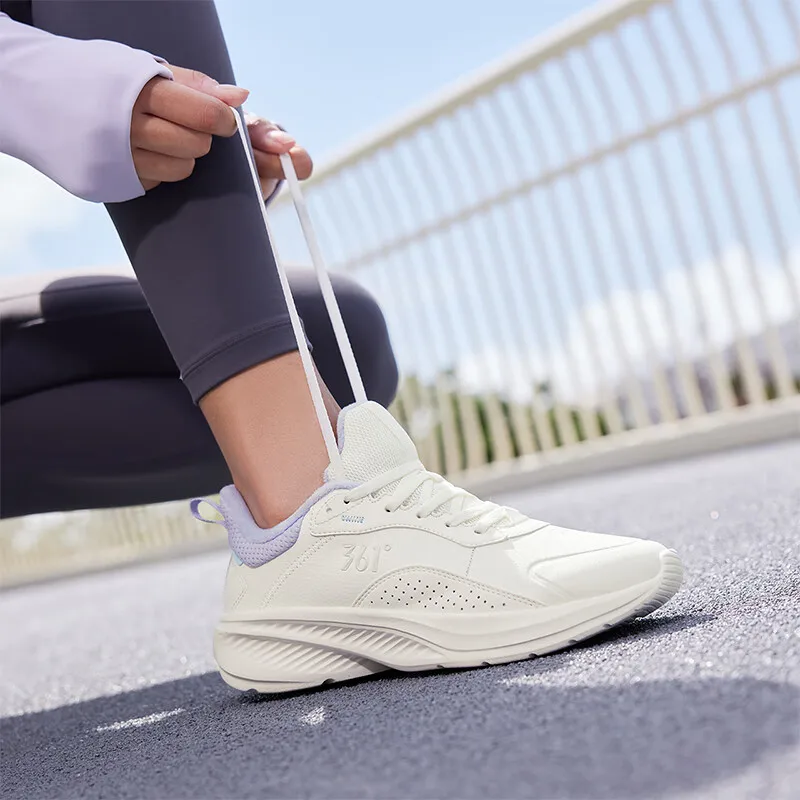 361 Degress damskie buty sportowe Retro odporne na wstrząsy-amortyzujące modne oddychające codzienne bieganie damskie Snakers 682342223