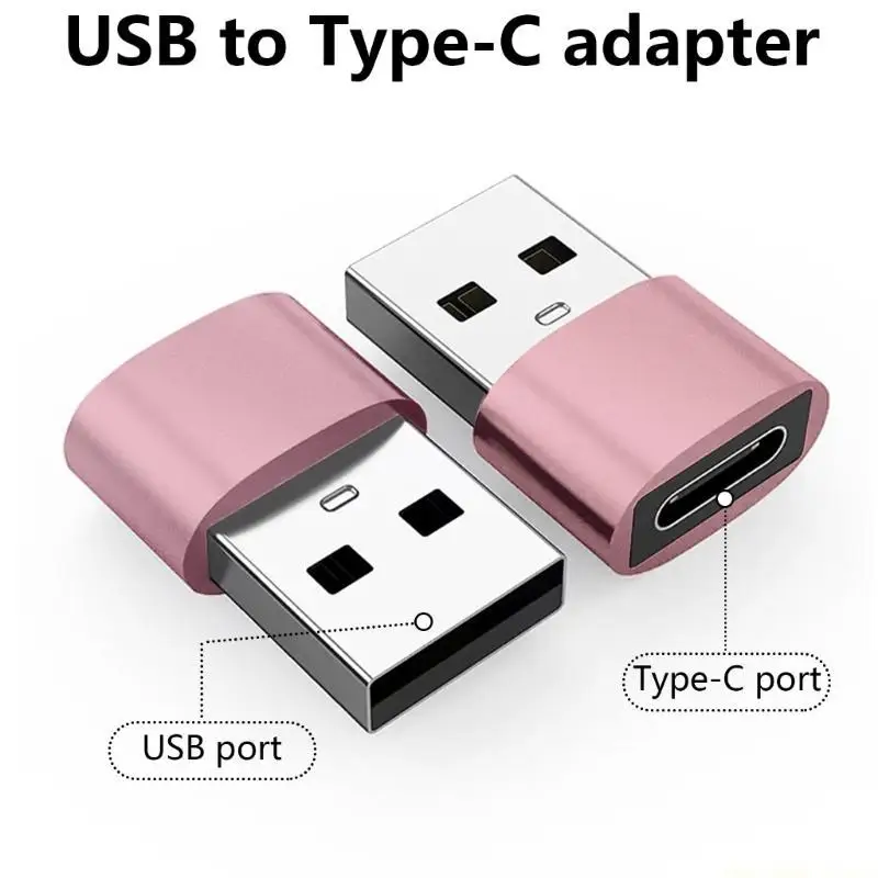 F62C USB2.0 Male to Type C Female Adapters Type C Female to USB2.0 Converters