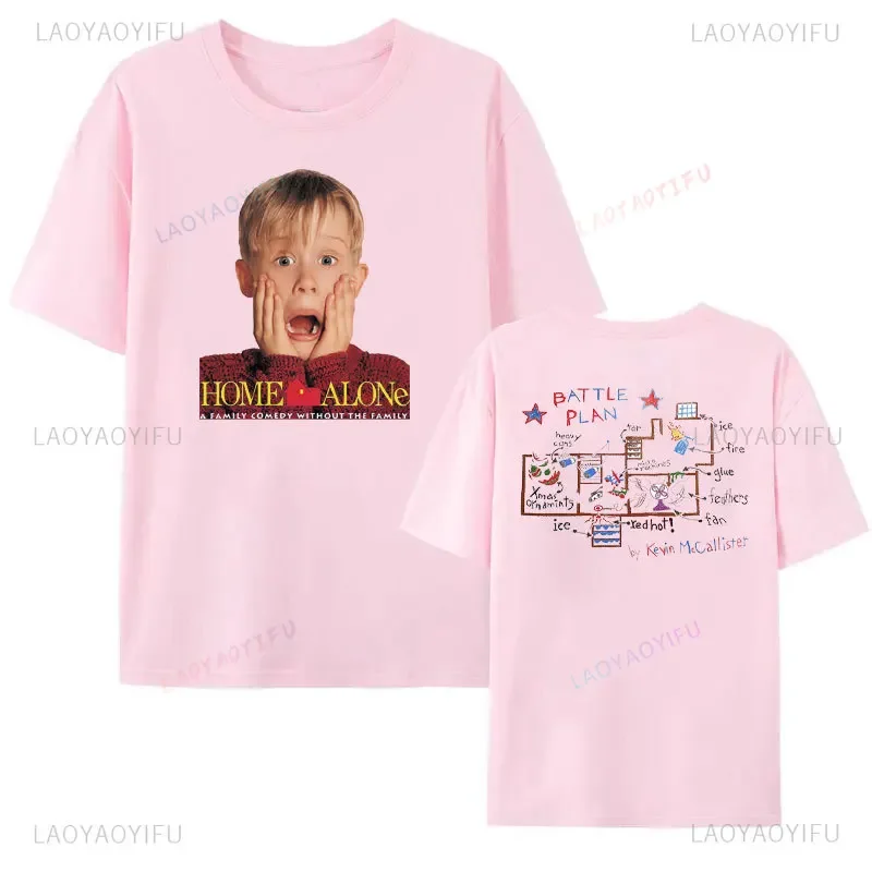 

Home Alone MeRRY CHRISTMaS Ya FILTHY ANIMaL Woman Printed T-shirt Vintage Christmas Movie Man T Shirts Classic Cotton Tops Tee