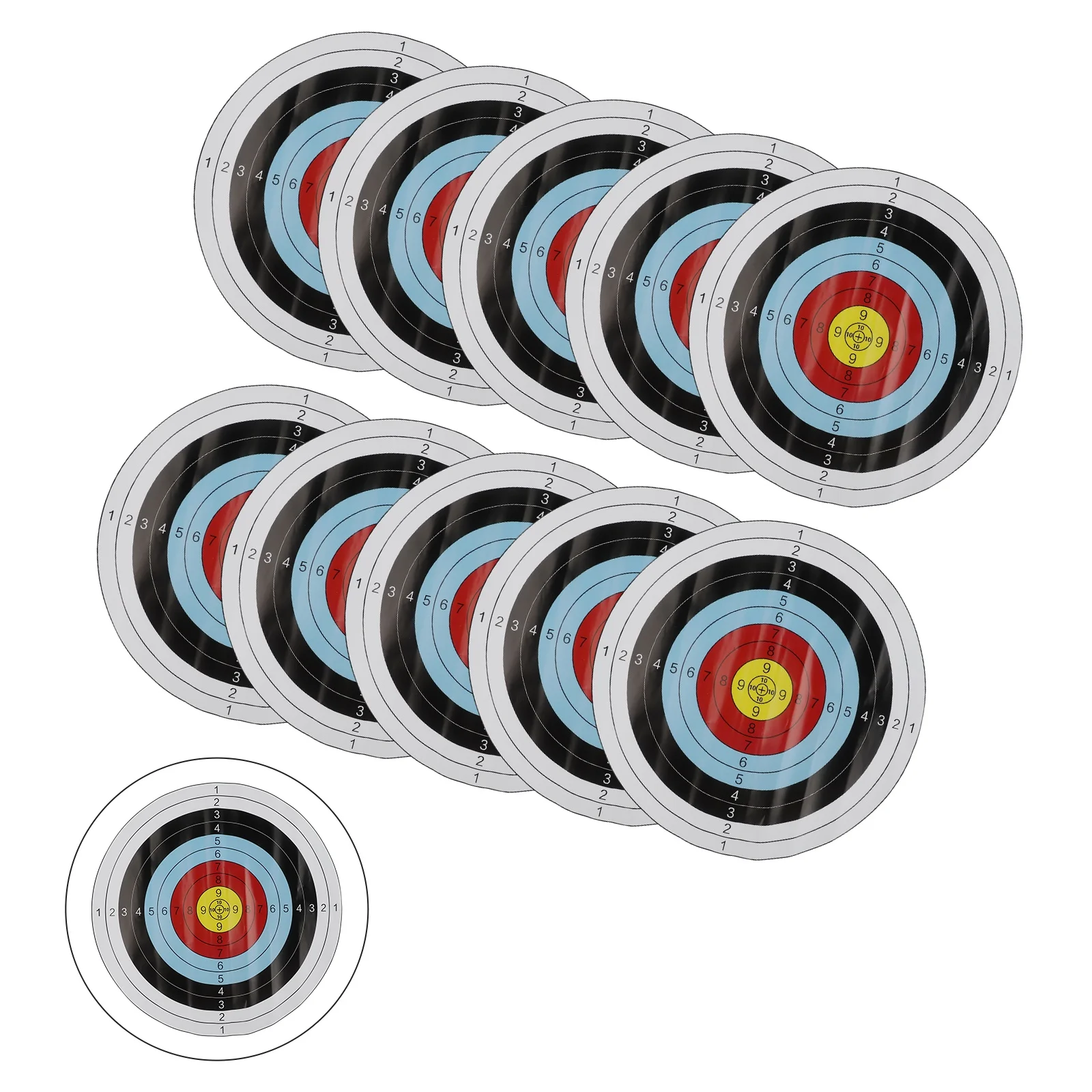 10Pcs Target Paper Face 40x40cm For Arrow Bow Practice Outdoor Sports Aim Stickers Shot Darts Hunting Shoot Accessories