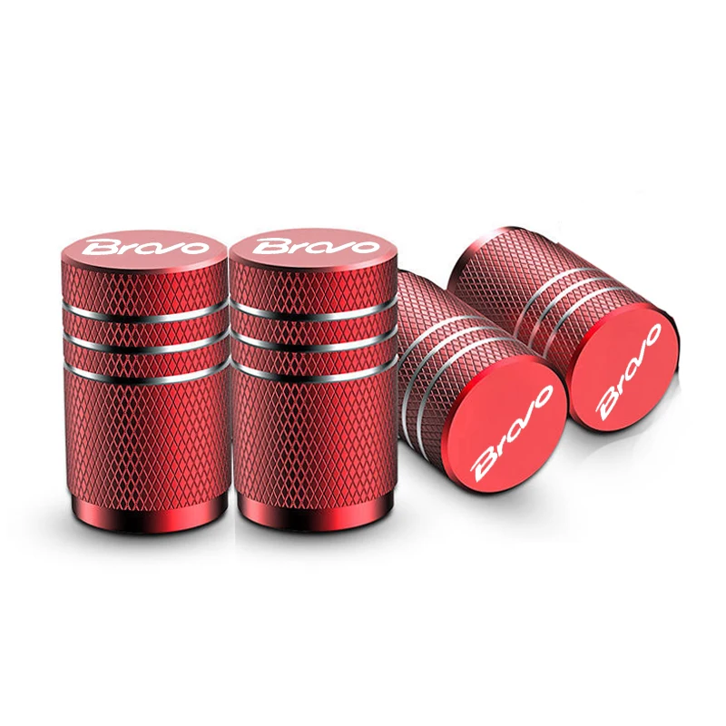 4 stuks voor Fiat BRAVO Auto Wiel Ventieldopjes Band Stem Covers Airdust Waterdicht