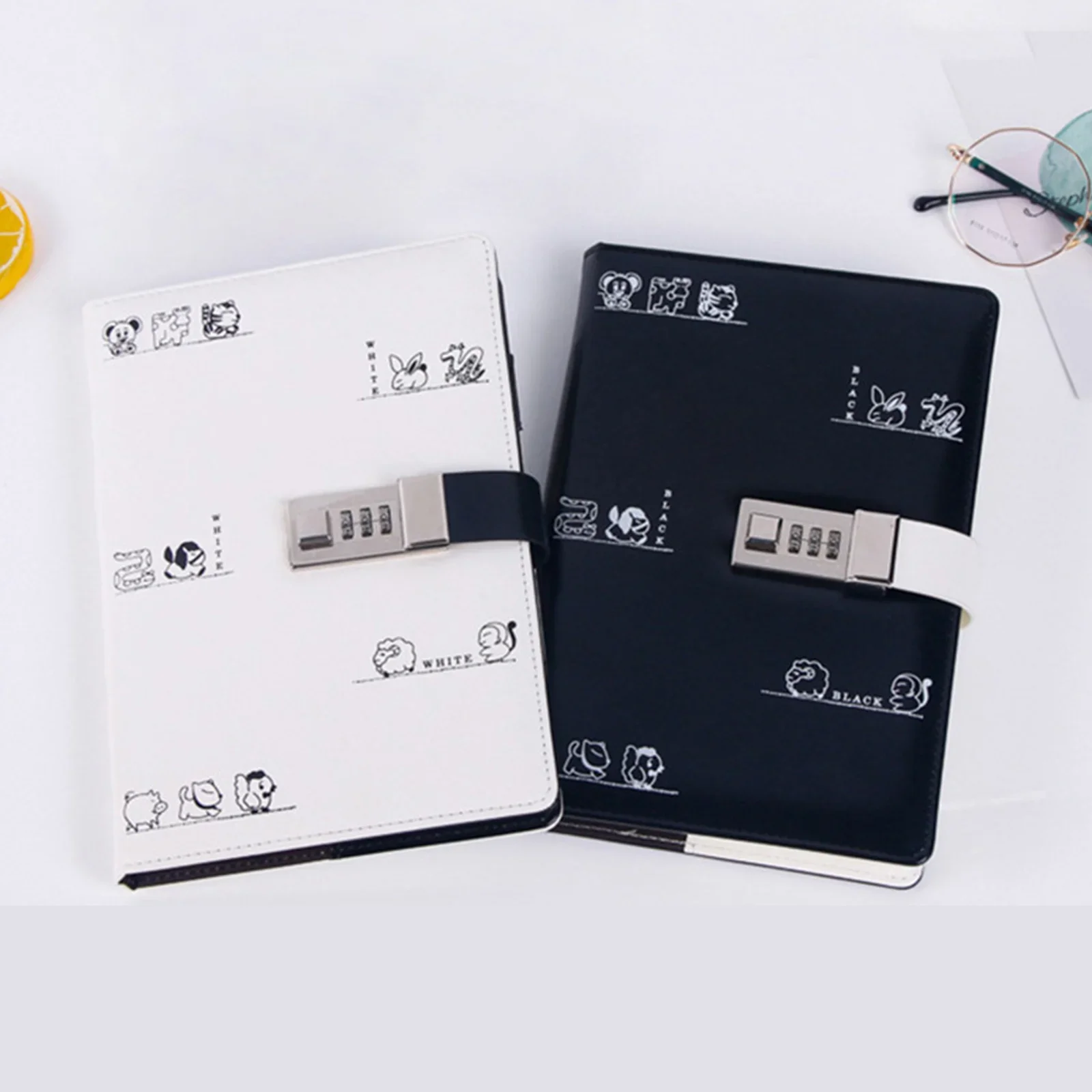 A5 200 Pages Notebook Password Book Diary Binder Thickened Creative Hand Ledger Student Notepad School Stationery Xmas gifts