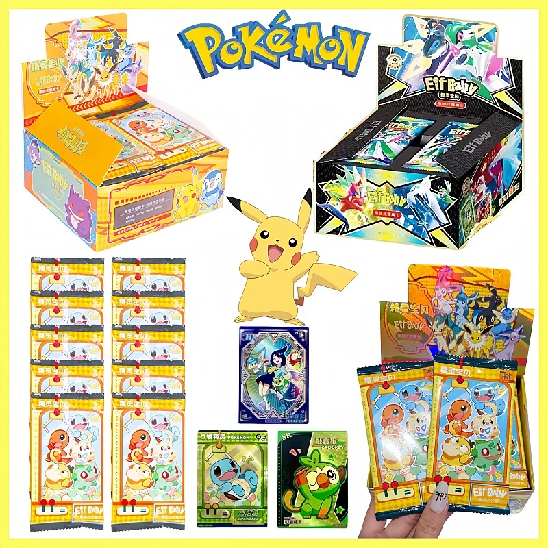 Hot Anime Pokemon Spiel 30 stücke Eif Karte Luxus Pet Karte Sammlung Austausch Geschenk Box Karte Spielzeug Kinder Hobbys Weihnachten geschenk