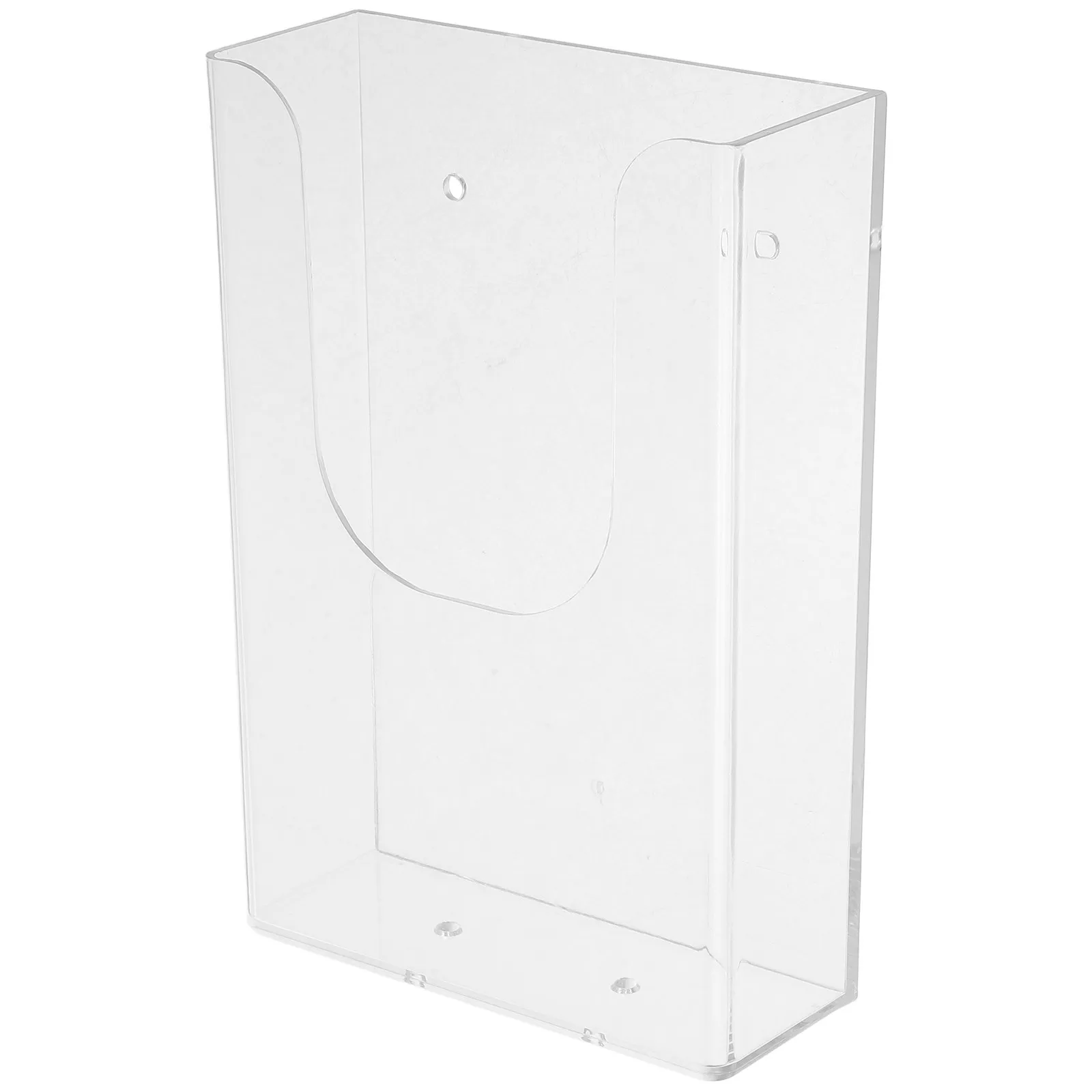 

Clear Office File Rack Wall-Mounted Document Organizer Transparent Magazine Holder Brochures Pamphlets Holder Book Stand Display