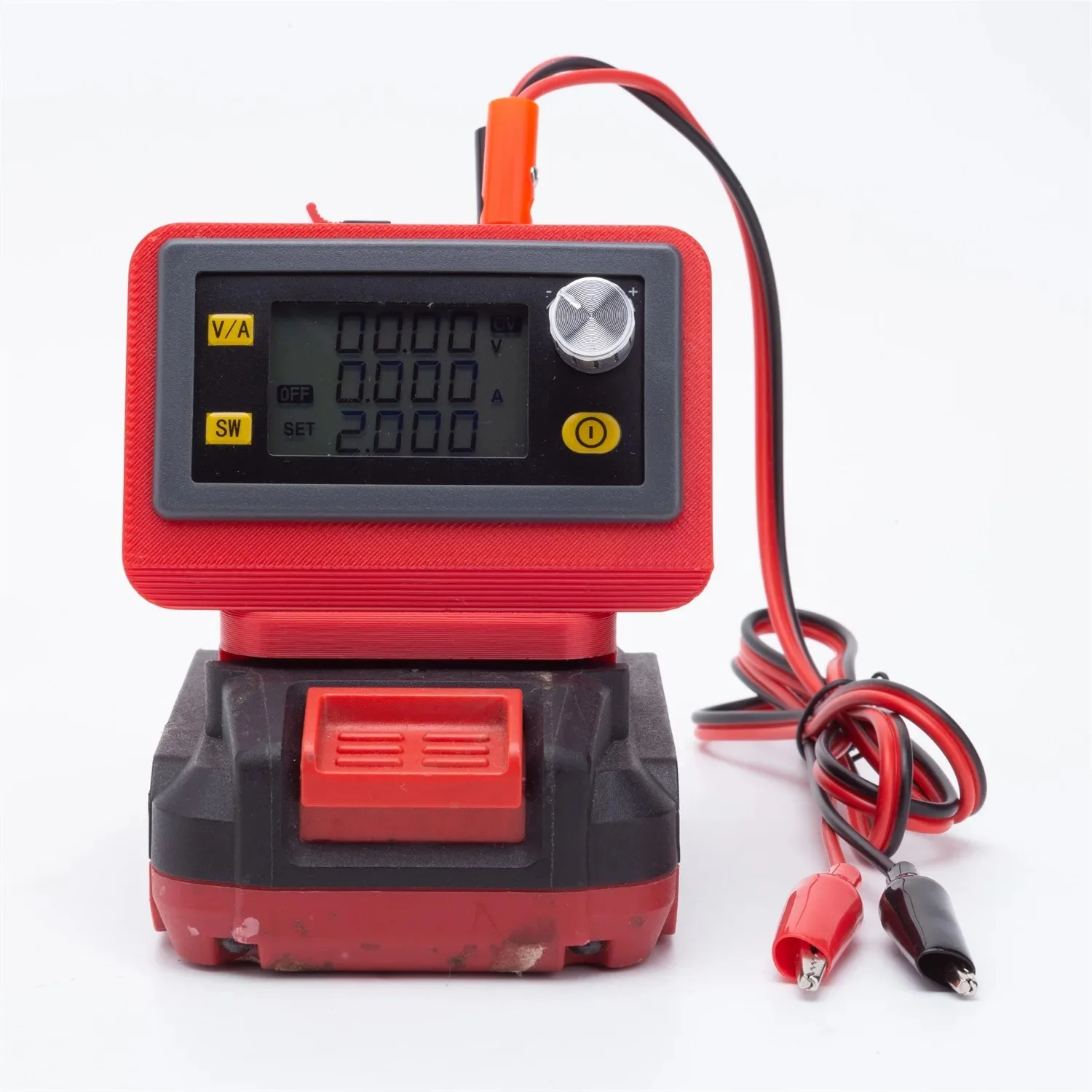 CNC Step-up DC Adjustable Voltage Stabilizer Power Supply Constant Pressure For BAUER 20V Li-Ion Battery(NO Battery)