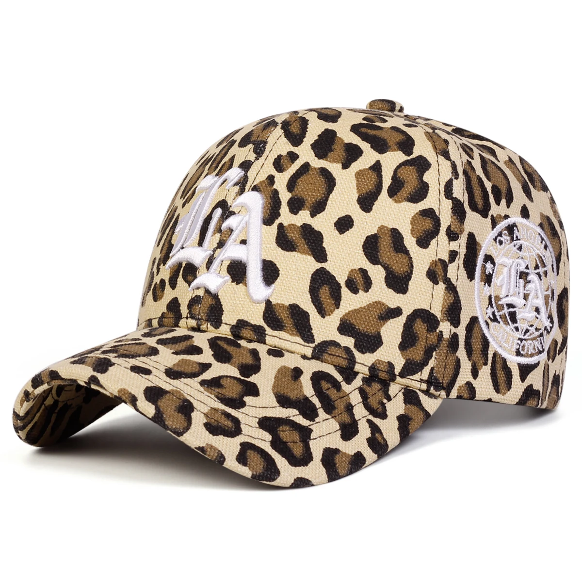 للجنسين القوطية LA التطريز ليوبارد طباعة قبعات البيسبول ربيع الخريف في الهواء الطلق قابل للتعديل قبعات عادية واقية من الشمس قبعة قبعة رياضية #3