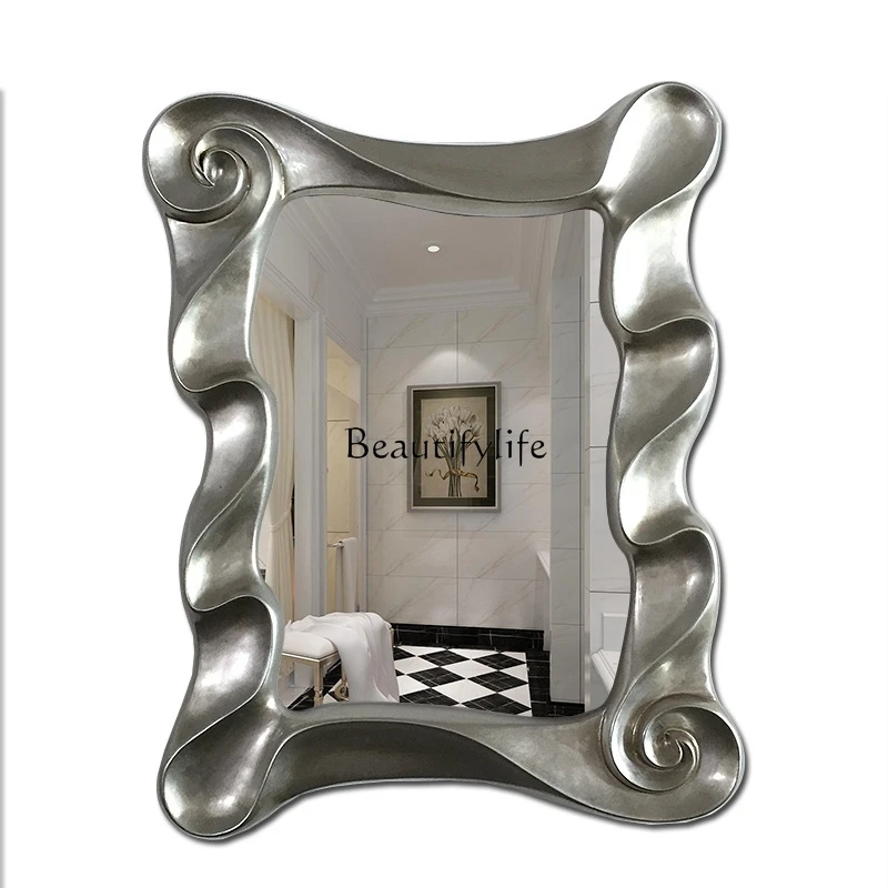 Art photography round dopamine mirror can hemp rope polka dot bathroom cat round mirror