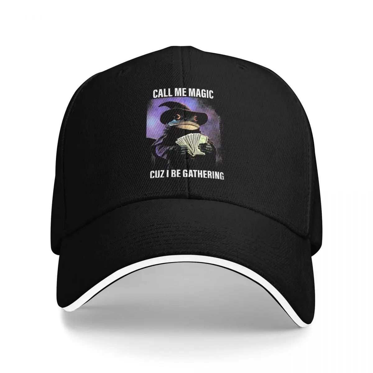 Baseball Caps Call Me Magic Cuz I Be Gathering Funny Wizard Frog Mage Awesome Graphic Unisex Outdoor Summer Hats