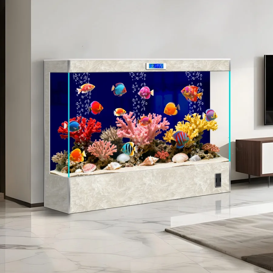 Vertical New-style Household Aquarium Durable Filtration Reception Desks Replacement Required Office Furniture Военное ДелоLJ40