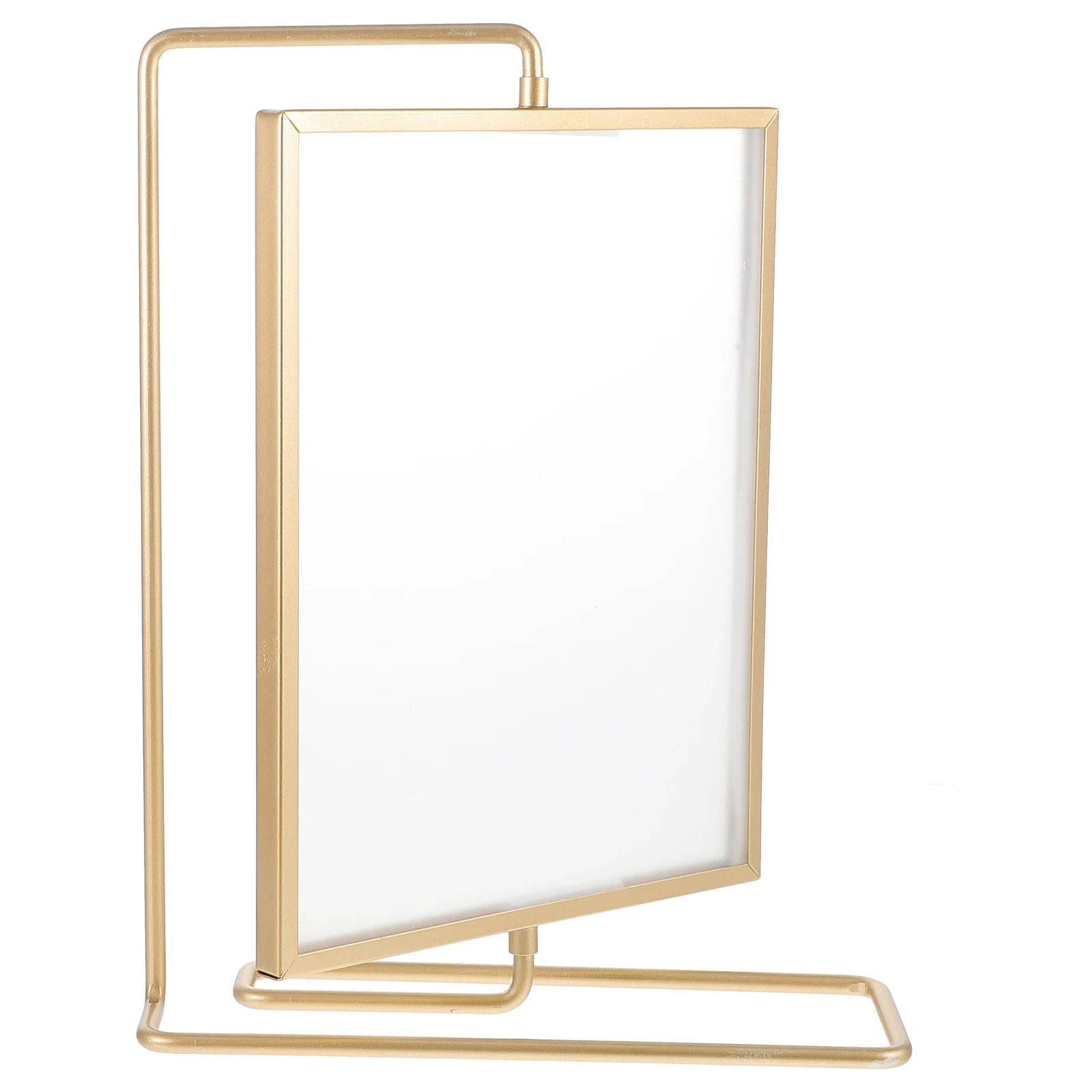 

Rotatable Photo Frame 360 Degree Double Sided Metal Stand Display Hold 6 7 8 Inch Pictures Home Decoration Practical Design