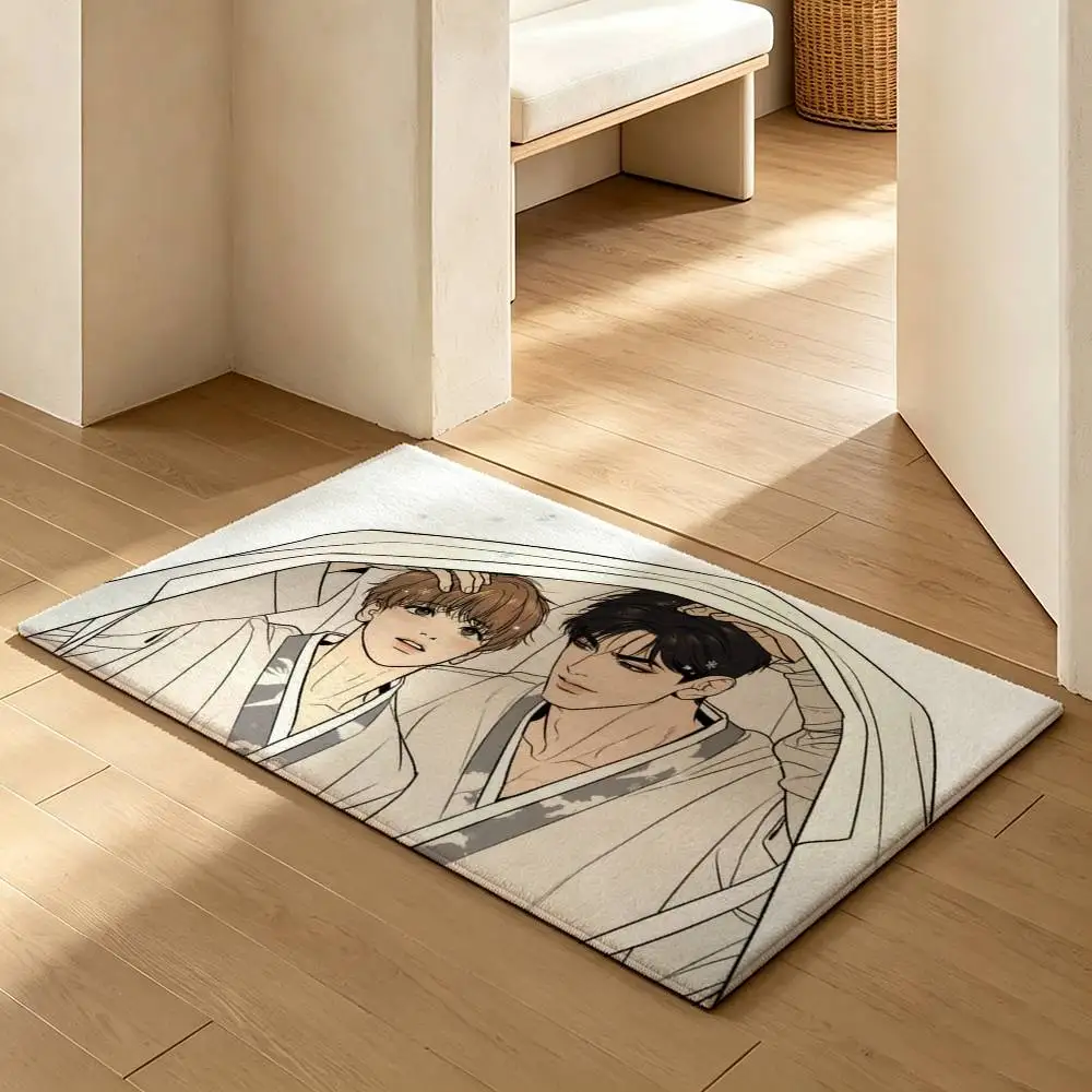 Bl MMA M-Manhwa Jinx Joo Jaekyung Kim Dan  Soft Absorbent Decorative Floor Mat for Bathroom Entryway Living Room