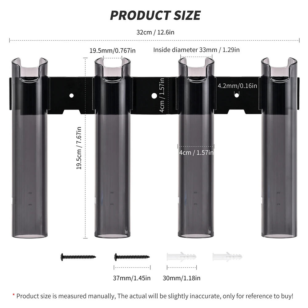 

Держатели для рыболовных удочек на 4 удочки, настенная вставочная трубка для удочки, подходит для спиннера, кастинговое удилище, демонстрационная стойка