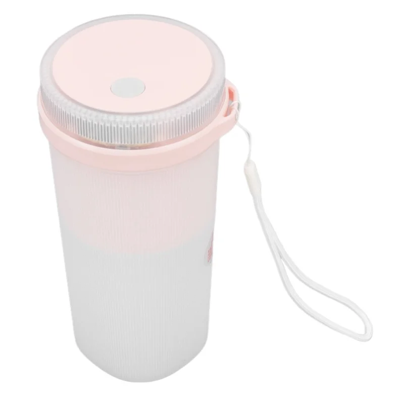 300ml USB Charging Electric Juicer Cup Security Lock Blender With 6 Leaf Knife And Waterproof Blue Light Display For Home