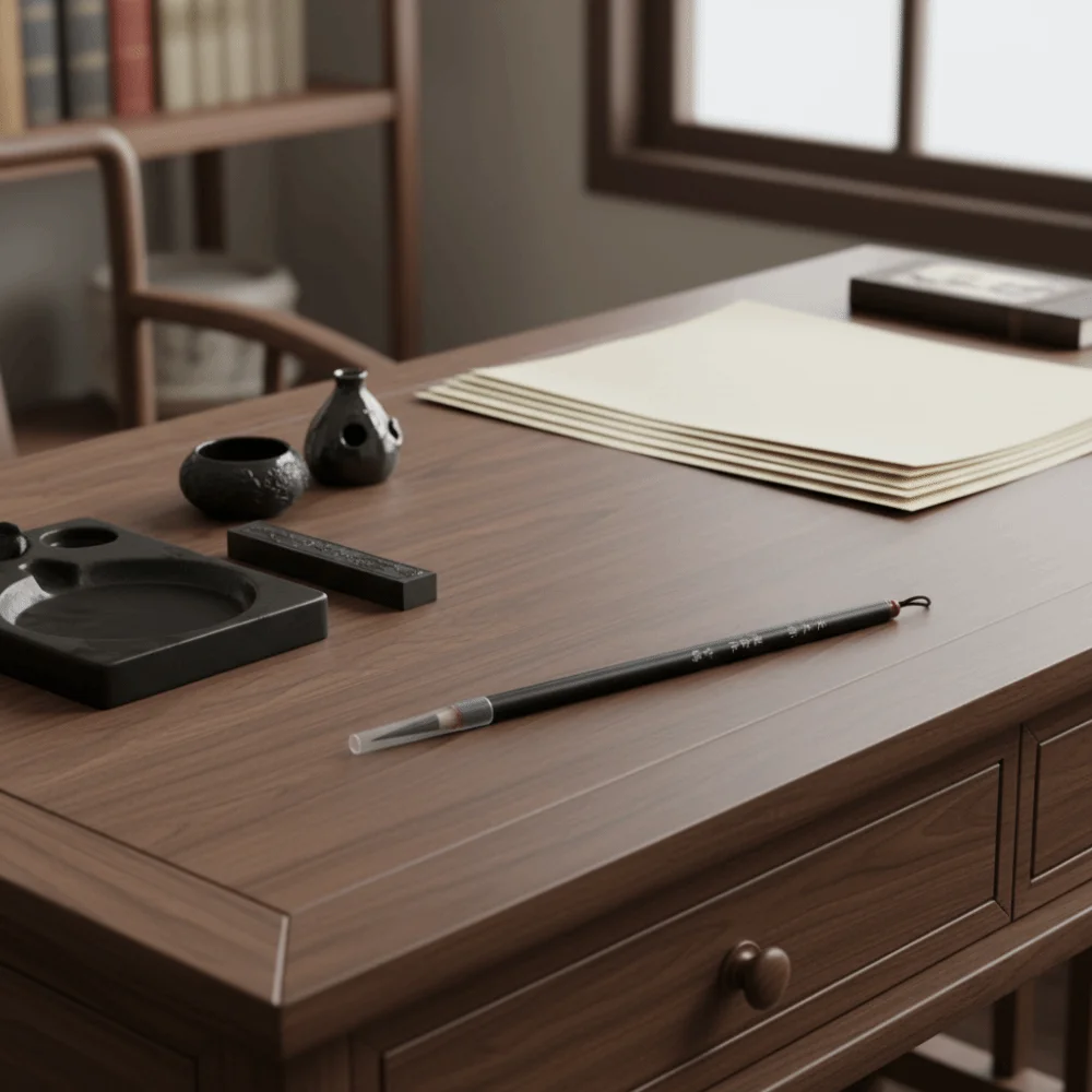 فرشاة طلاء رفيعة ذات خط رفيع عالية الجودة، فرشاة كتابة شعر الذئب التقليدية، فرشاة رسم ممارسة الخط #3