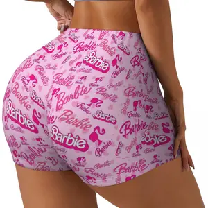 Custom Bonito Barbie Volleyball Biker Shorts für Frauen, Sporttraining Yoga Shorts 10 Hauptverkäufe Frauen -Volleyballkleidung - №4