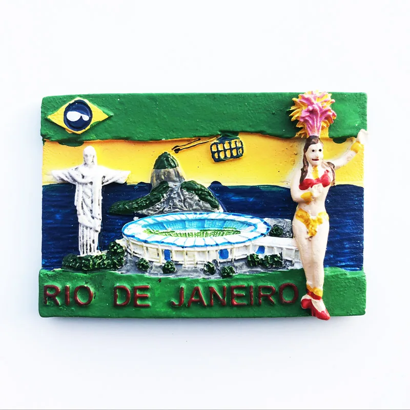 Geographical indications of Brazil   Fridge Magnet,Creative,Travel,Commemorate,Crafts,3D,Ornaments,Magnetism,Resin Material,Refr