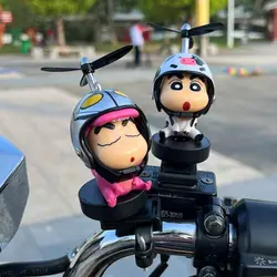 Crayon Shin-Chan Car Handle Ornament Take-Copter Bike Electric Bike Motorcycle Handle Kawaii Accessory Decoration