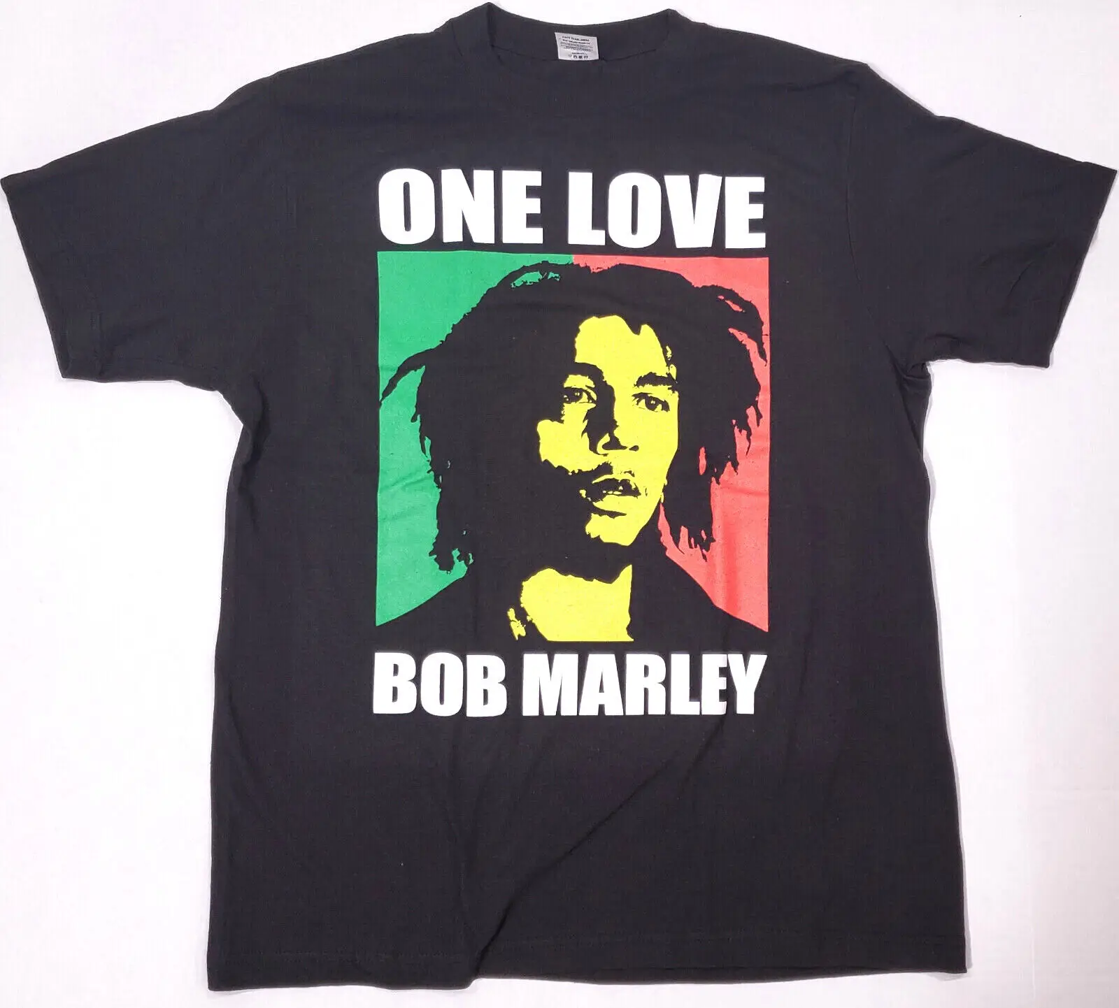 BOB MARLEY T shirt ONE LOVE Rasta Reggae Legend 100 Cotton Men's Black New