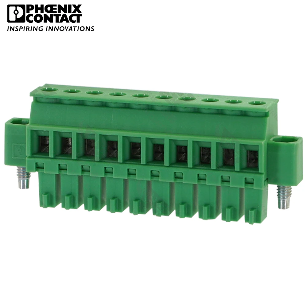 

3.81mm Original Genuine Phoenix Contact Connector PCB Pluggable PLUG-IN Terminal Block 10 Pin MCVR 1.5 STF 3.81 1828427 8A 160V