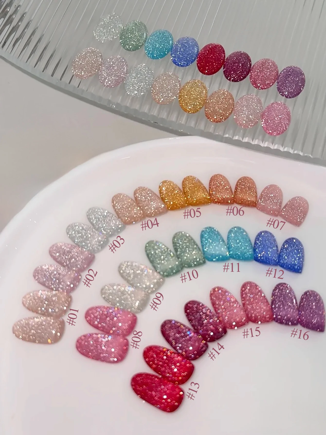 

1 шт. TC Broken Star Stone Broken Diamonds Гель-лак для ногтей 2025 New Essentials Party Nail Art Super Flash Broken Diamond Nail Art