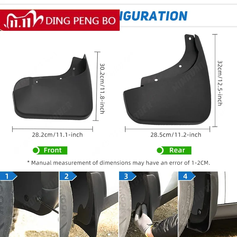 For Audi Q7 4L 2005 2006 07 08 09 10 11 2012 213 2014 2015 Mudguards Mudflaps Fender Guards Splash Mud Flaps Accessories S-line