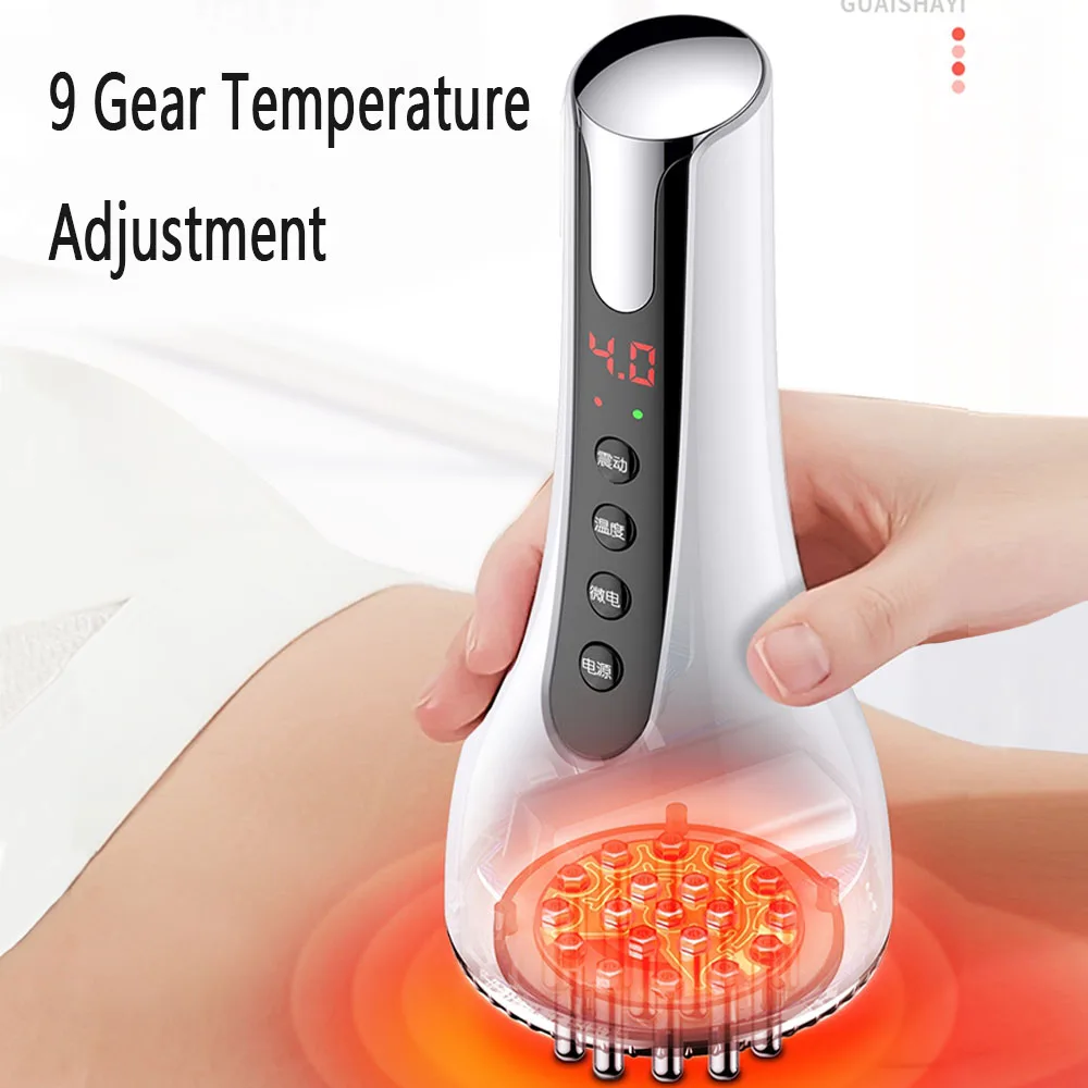 

EMS Body Slimming Massager Galvanic Infrared Vibration Therapy Scraping Heating Anti Cellulite Fat Burner Beauty Shaping Guasha