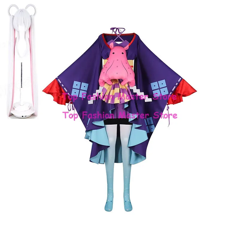 

Cosmic Princess Kaguya Yachiyo Cosplay Costume Wig Kimono Umbrella Halloween Carnival Party Outfit
