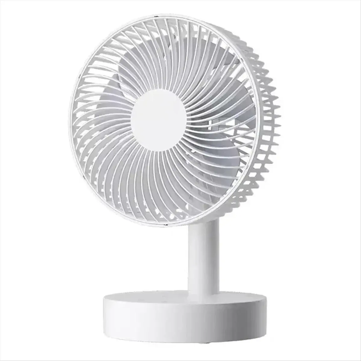 【Promo】Small Student Desk Fan USB Household Fan Adjustable 4 Speed Settings Automatic Oscillating Air Fan Timing Function