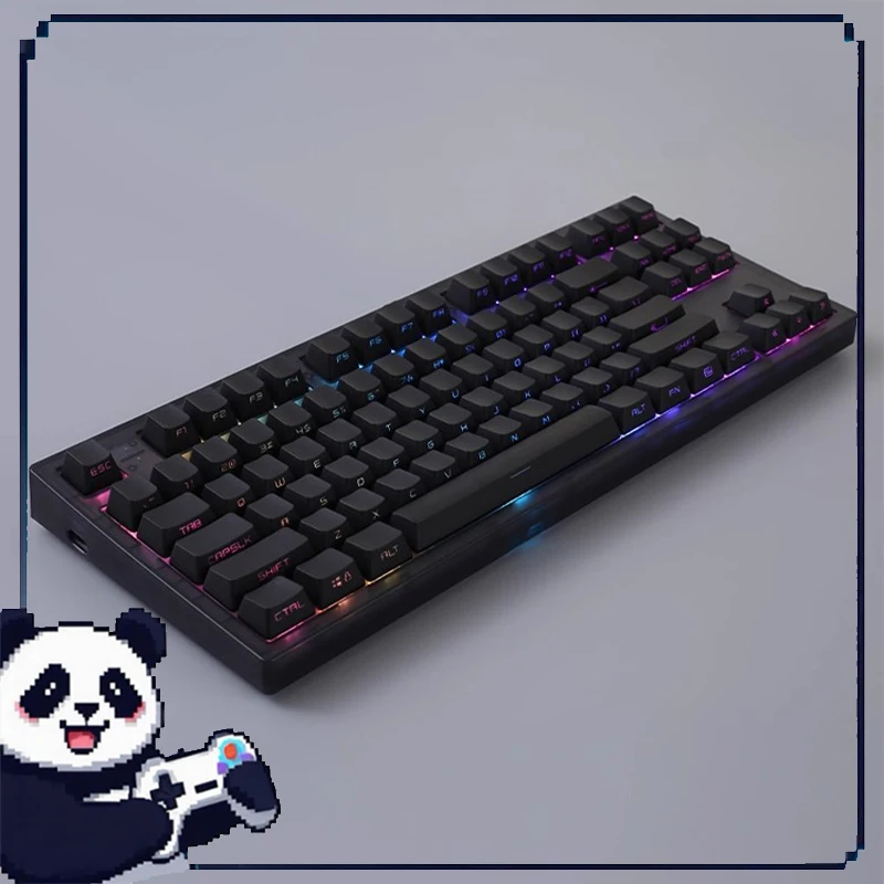 FL ESPORTS MK870 Gaming Keyboard Side Engrave Mechanical Keyboard Tri mode Wireless Bluetooth Custom Gaming Office Silent Switch