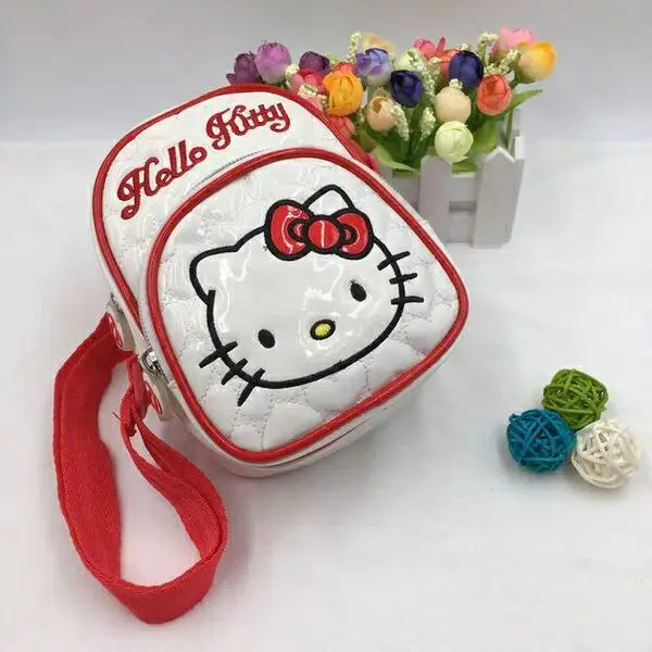 

Sanrio Anime My Melody hello kitty Kuromi Cinnamoroll Backpacks for Children Kawaii Toys Shoulder Messenger Bag Girls Casual Bag