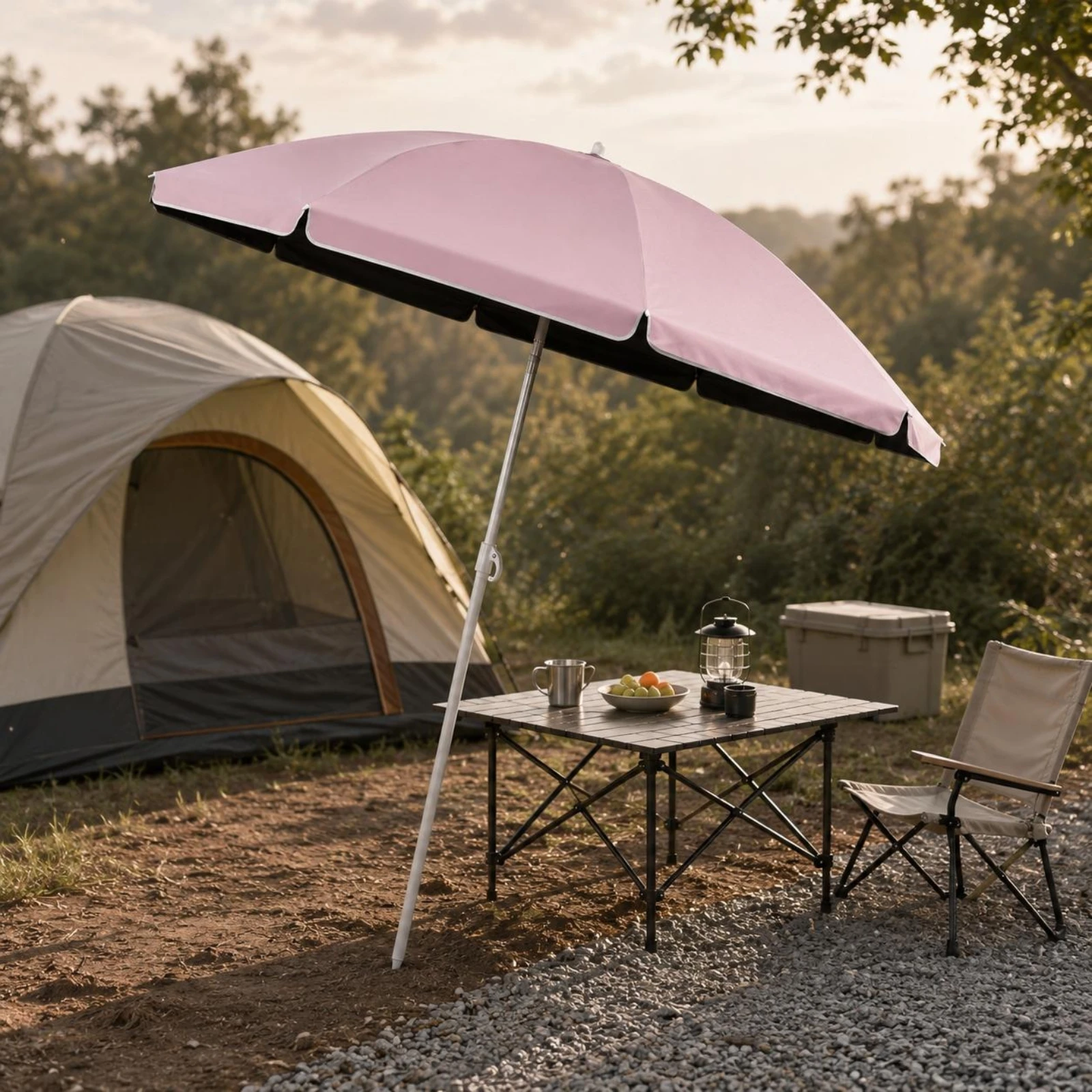 Tilting Market Umbrella Fiberglass Frame Outdoor Market Umbrella Sunshade Cover Resistant Heavy Duty