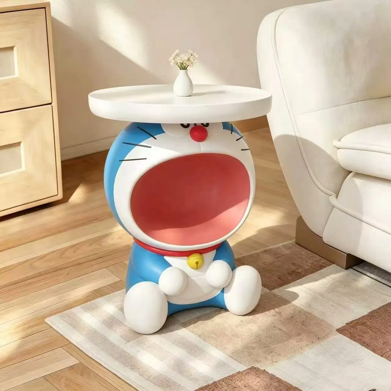 2026 New cartoon living room sofa side table corner small table bedroom bedside table floor decoration model toys gifts