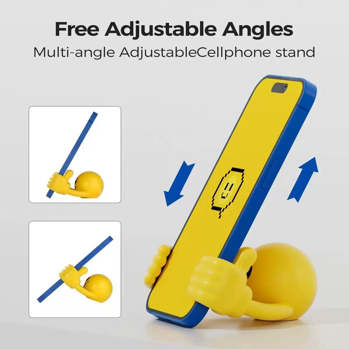 

Симпатичная настольная подставка для телефона со смайликом, ленивая подставка, универсальная подставка