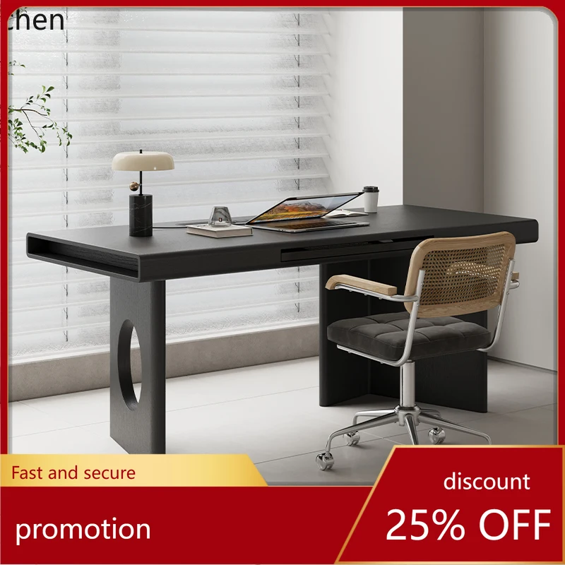 

HT minimalist home desk minimalist modern computer desk bedroom black work desk