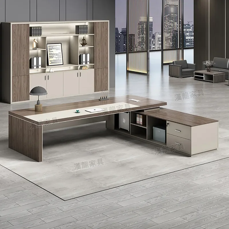for Boss Desk President Desk Manager Supervisor Desk Office Desk Chair Combination Simple Modern Office Single Desk