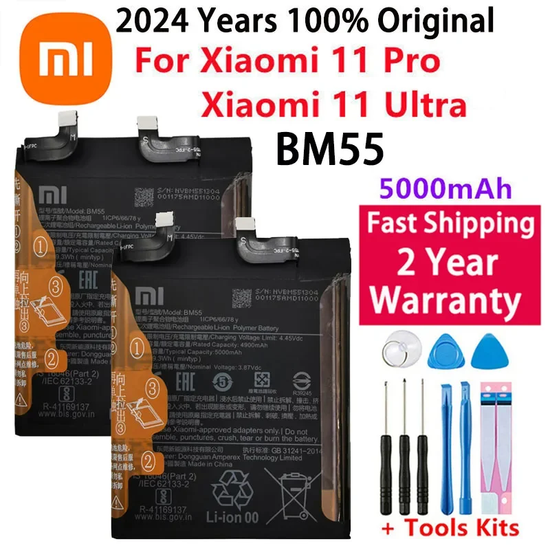 100% Original BM4N BM4M BM4X BM4Y BM55 BP42 BM59 BM58 Battery For Xiaomi Mi 8 9 10 11 11i 11T Ultra SE Lite A3 Mix4 5G Batteries image 5