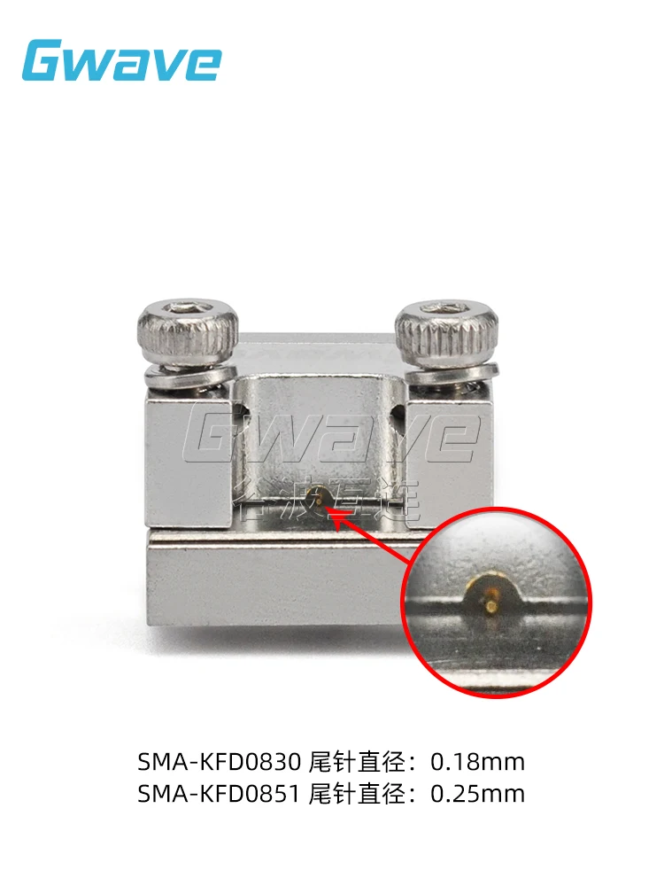 

SMA-KFD0830 straight through double hole flange DC-26.5GHz RF microwave solderless connector