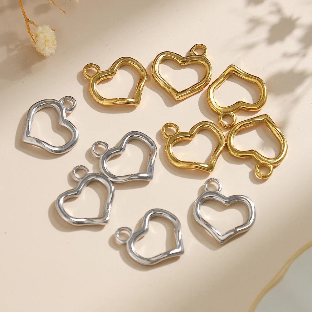

5pcs Hot Sale Creative fashion heart accessories Wholesale DIY Necklace Bracelet Modification