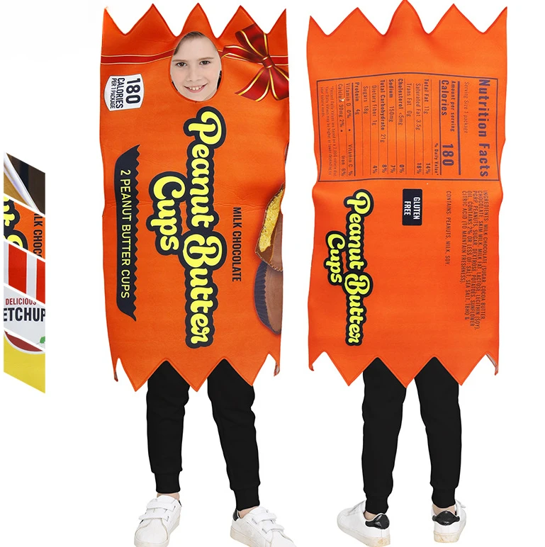

Viral TikTok Kids Costume: Glow French Fries Outfit - Halloween Party & Stage Performance Cosplay (Children's Edition)