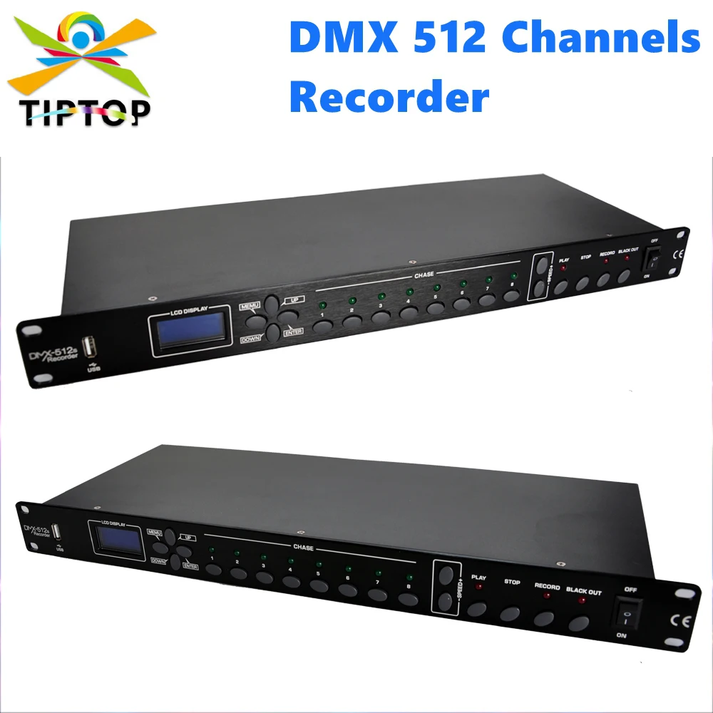 TP-D1370 512 DMX Recorder USB Disk Backup Program Download CE UL GB Certification Microphone and Audio Device TIPTOP Stage Light
