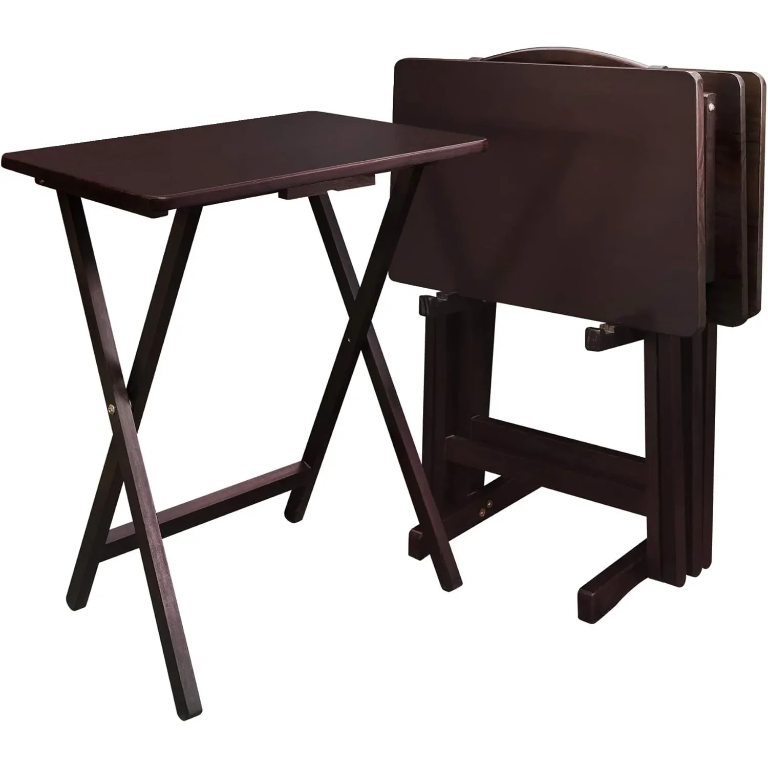 

5 Piece Tray Table Set, Espresso