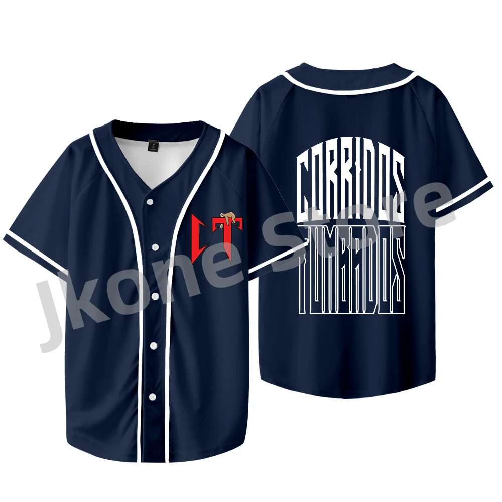 

Бейсбольная куртка Natanael Cano Corridos Tumbados Merch для женщин и мужчин, модная повседневная футболка