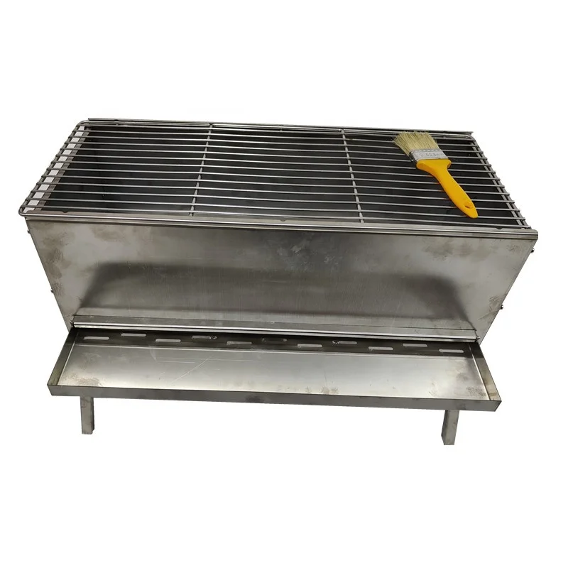 Portable Stainless Steel Folding BBQ Grill for Outdoor Garden Camping and Picnics Sheet Metal Fabrication