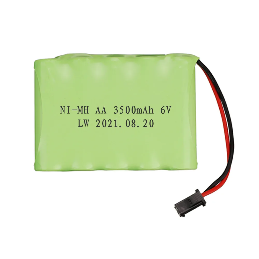 6v 3500mAh NiMH Battery and Charger Set For RC toys Cars Tanks Trucks Robots Boats Guns Ni-MH AA 6v 3000mah Batteries Pack